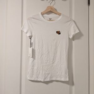 BNWT Aritzia Sunday Best "Candy" White T-shirt (XS)